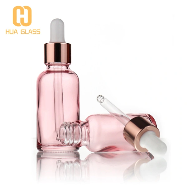 custom logo pink dropper bottles essential oil dropper bottle