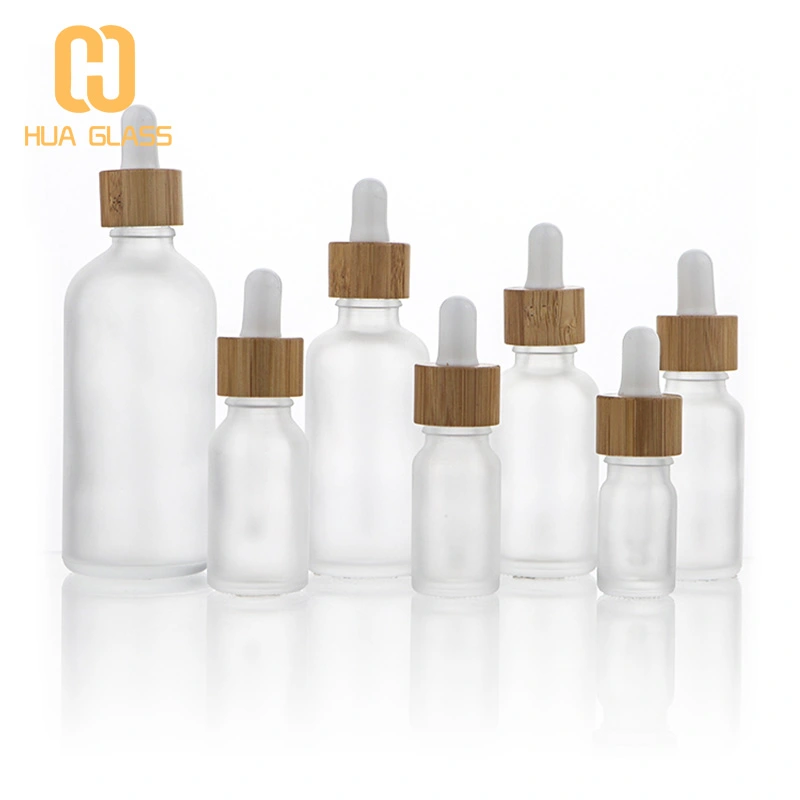 botella cuentagotas de bambú 5ml 10ml 15ml 20ml 30ml 50ml 100ml