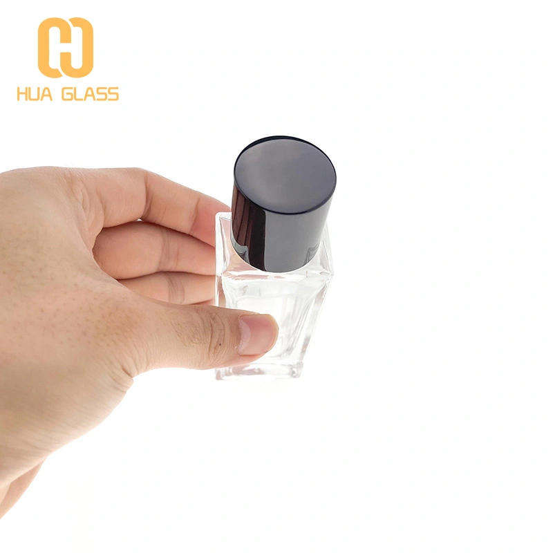 Flacon de parfum de luxe rectangle 30 ml 50 ml 100 ml avec bouchon magnétique