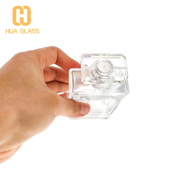 Flacon de parfum en verre noir clair de 100 ml flacon pulvérisateur de parfum