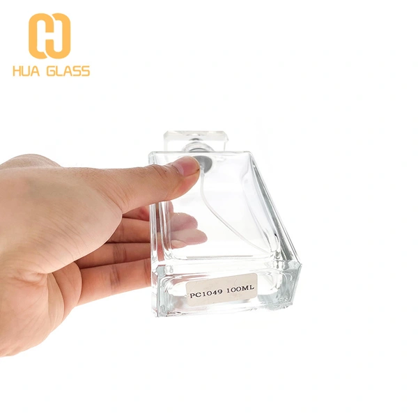 Flacon de parfum en verre noir clair de 100 ml flacon pulvérisateur de parfum