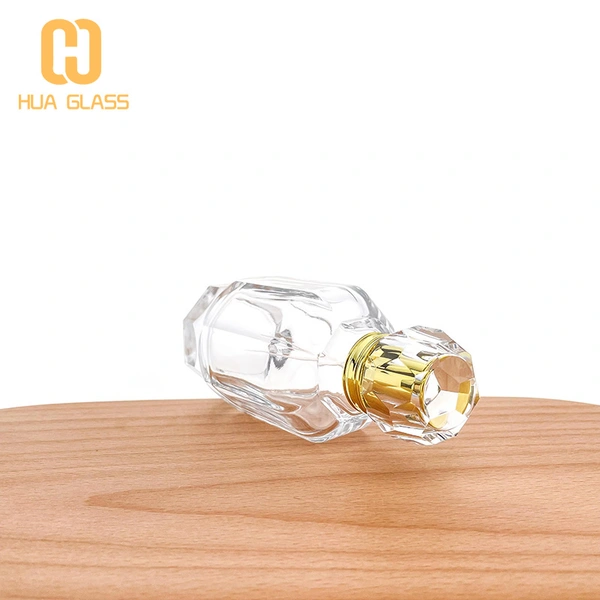 Botella de perfume de forma única, botella de perfume de vidrio para hombres y mujeres