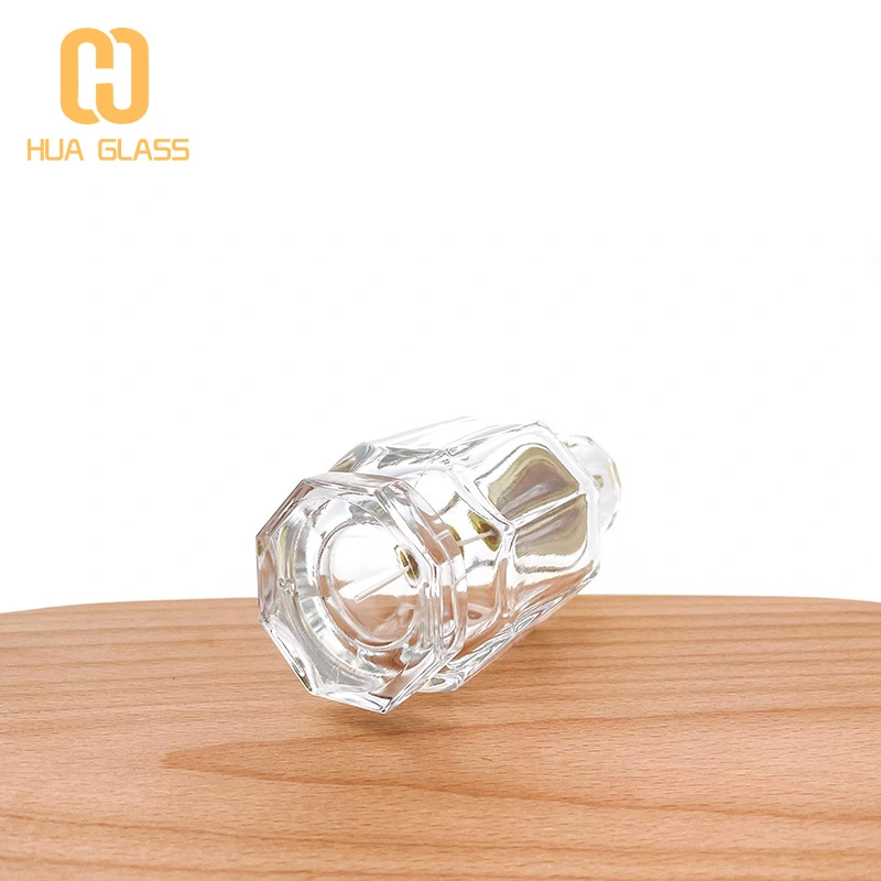 Botella de perfume de forma única, botella de perfume de vidrio para hombres y mujeres