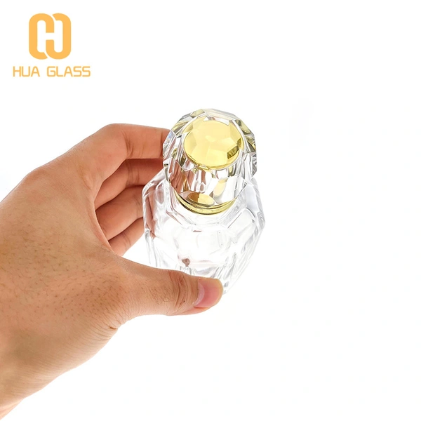 Botella de perfume de forma única, botella de perfume de vidrio para hombres y mujeres