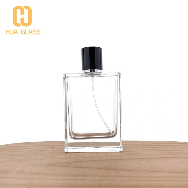 50ml 100ml hombres mujeres botella de perfume botella de perfume cuadrada tapa magnética