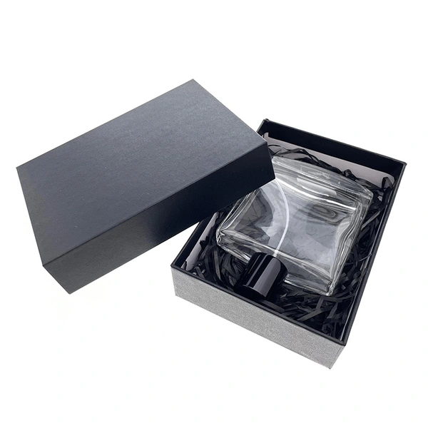 100ml men cologne perfume bottle with black gift box packaging
