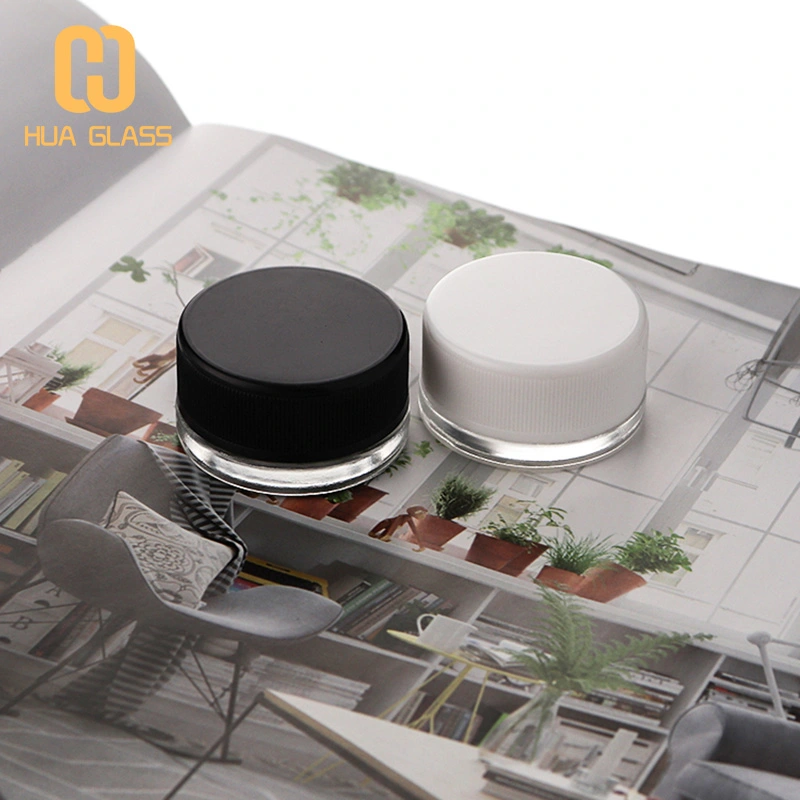 3 جرام 5 جرام 8 جرام صغيرة مستديرة الزجاج جرة الزجاج جرة الطفل واقية  