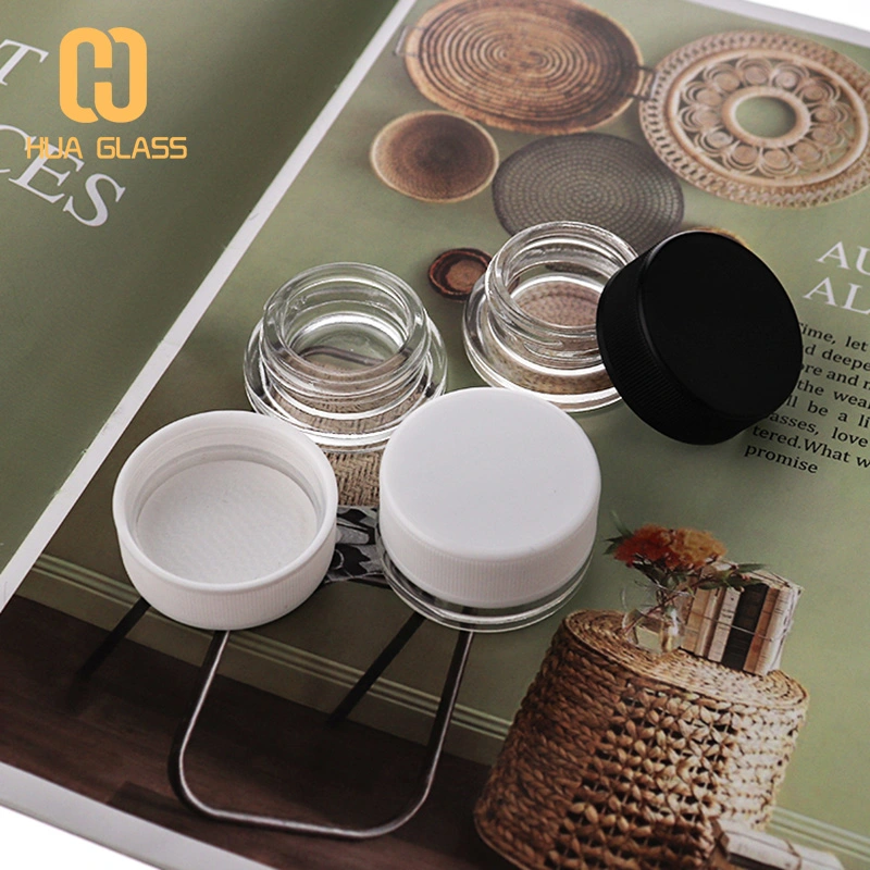 3 جرام 5 جرام 8 جرام صغيرة مستديرة الزجاج جرة الزجاج جرة الطفل واقية  