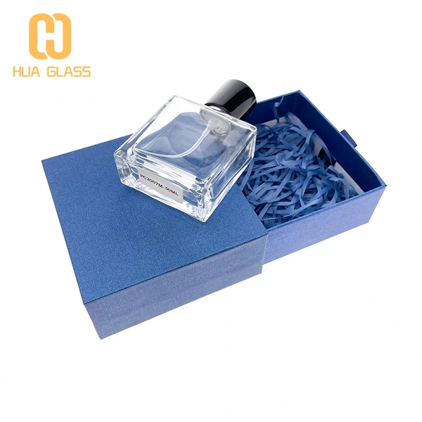 50ml Magnetic Cap perfume bottle with gift box packaging