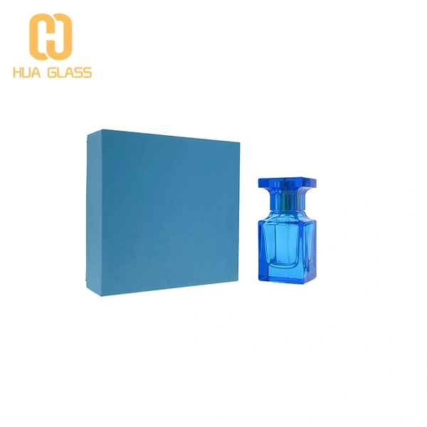 30ml Tom Ford Blue Glass Cologne Perfume Bottle With Box 