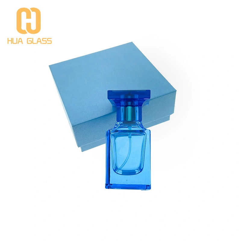 30ml Tom Ford Blue Glass Cologne Perfume Bottle With Box 