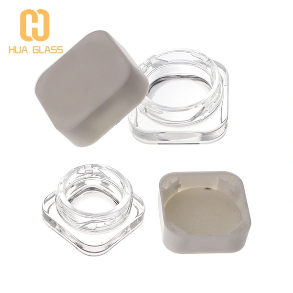 5g 10g dab tarro de cristal de cáñamo tarro de crema para ojos con tapa a prueba de niños