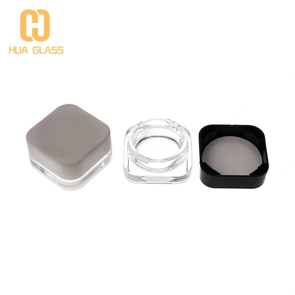 5g 10g dab tarro de cristal de cáñamo tarro de crema para ojos con tapa a prueba de niños