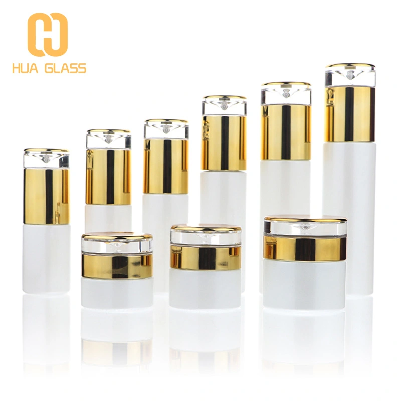 لؤلؤة بيضاء فاخرة 20 مل 30 مل 50 مل 100 مل مجموعة زجاجات ومستحضرات التجميل