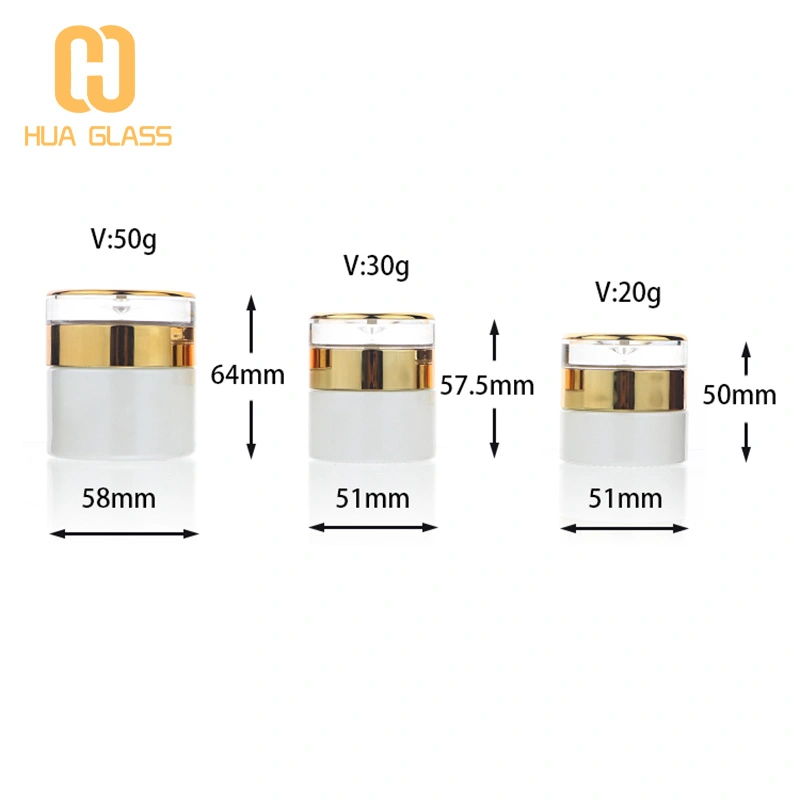 لؤلؤة بيضاء فاخرة 20 مل 30 مل 50 مل 100 مل مجموعة زجاجات ومستحضرات التجميل