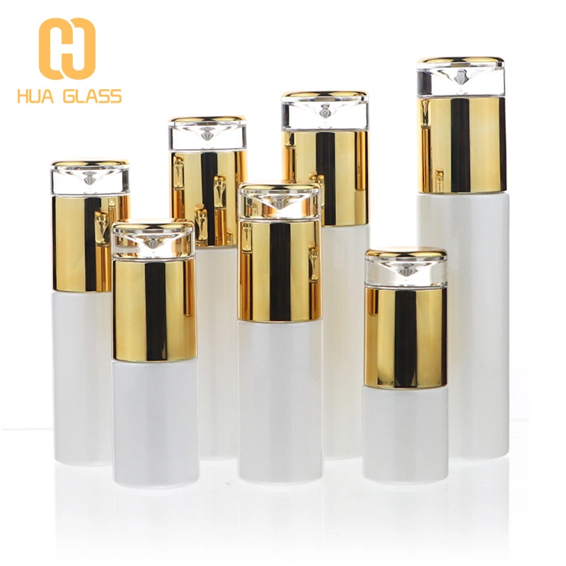 لؤلؤة بيضاء فاخرة 20 مل 30 مل 50 مل 100 مل مجموعة زجاجات ومستحضرات التجميل