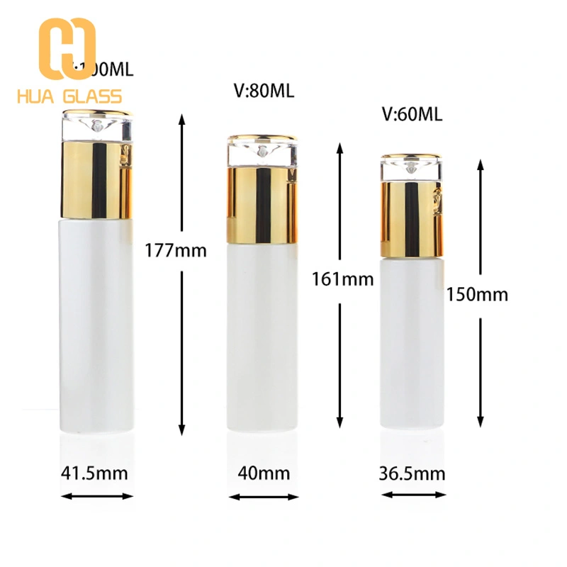 لؤلؤة بيضاء فاخرة 20 مل 30 مل 50 مل 100 مل مجموعة زجاجات ومستحضرات التجميل