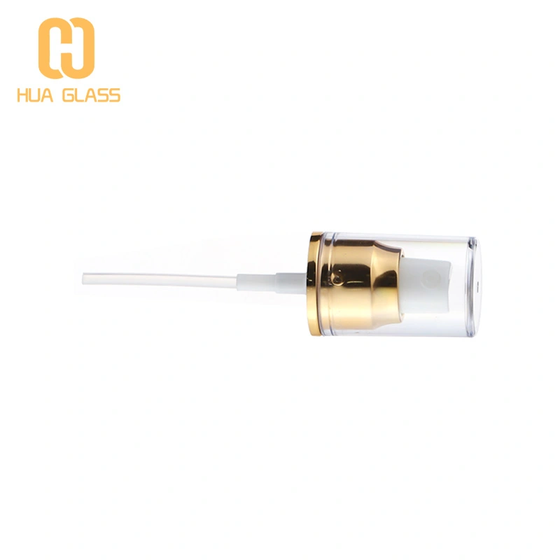 زجاجة محلول زجاجة مستحضرات التجميل مع رذاذ رذاذ غرامة مضخة الذهب  