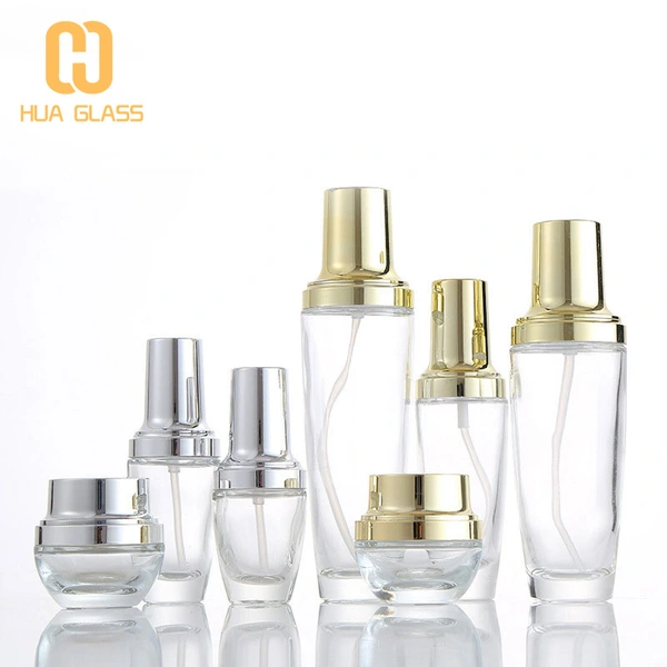 Lancome luxury cosmetic glass bottle set 