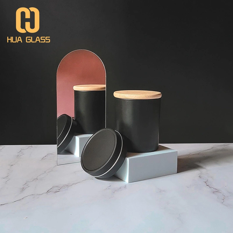 матовые черные белые янтарные стеклянные банки для изготовления свечей