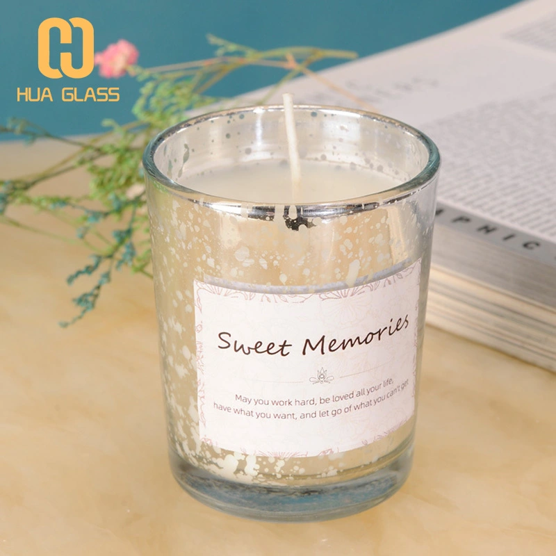 هدية عيد الميلاد الزخرفية 7 أوقية 8 أوقية شمعة جرة نذري حاملي الشموع  