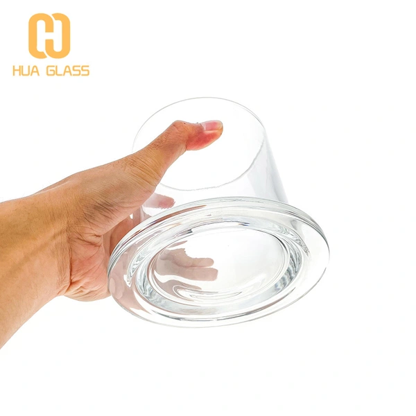 6 oz 13 oz 25 oz bocal à bougie en verre bombé