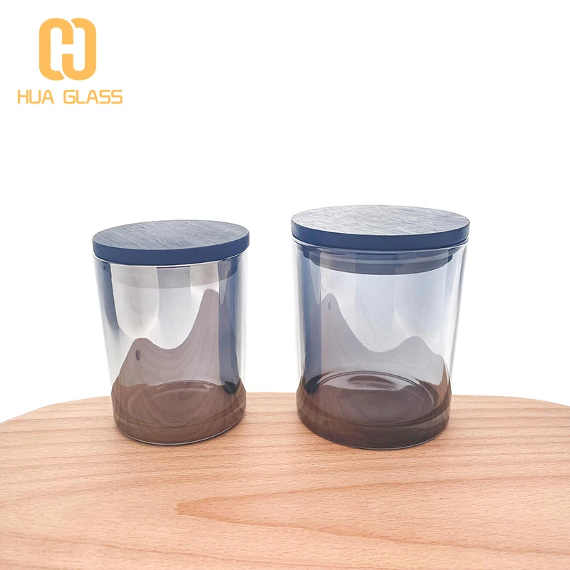 радужные пустые банки из-под свечей стеклянные банки для изготовления свечей