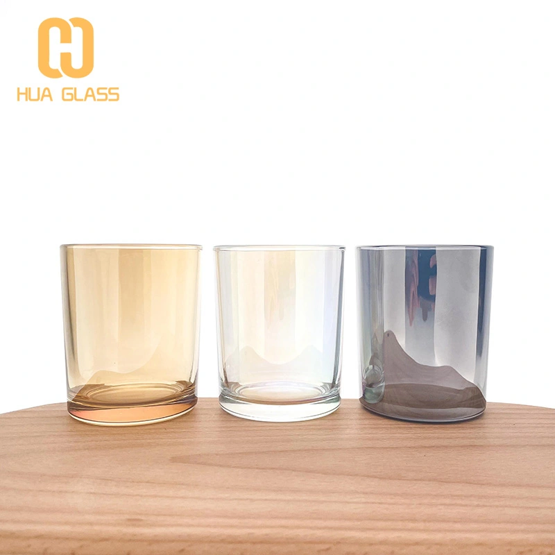 радужные пустые банки из-под свечей стеклянные банки для изготовления свечей