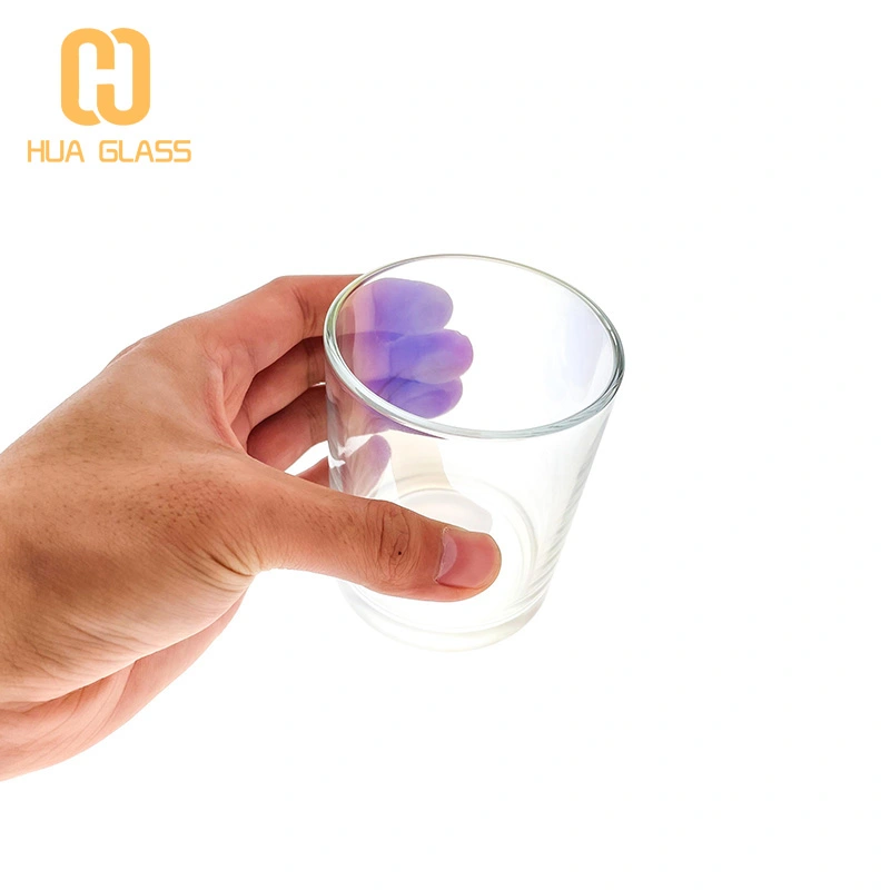 радужные пустые банки из-под свечей стеклянные банки для изготовления свечей