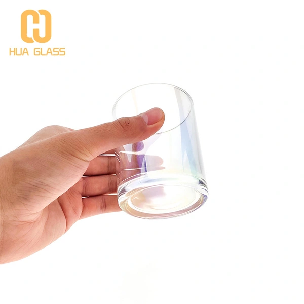 радужные пустые банки из-под свечей стеклянные банки для изготовления свечей