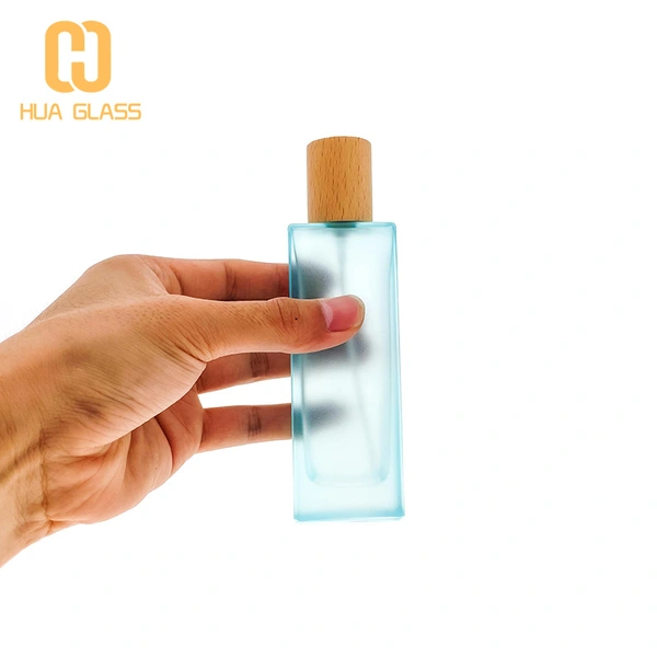 2022 nuevo diseño botella de perfume de vidrio cilíndrico de 50 ml con tapa de bola