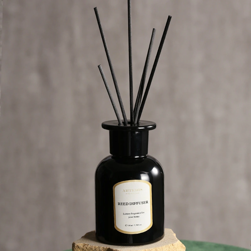 170 مللي اسطوانة زجاجية دائرية زجاجة الناشر القصب