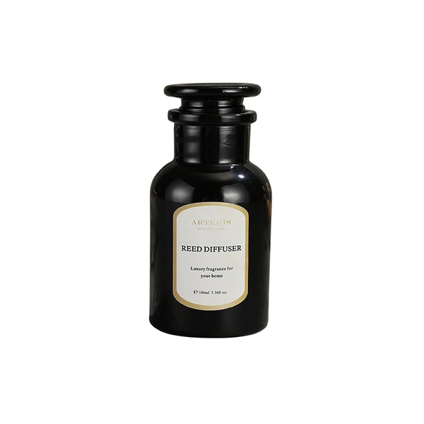 100ml Black Glass Reed Diffuser Bottle Home Diffuser Bottle