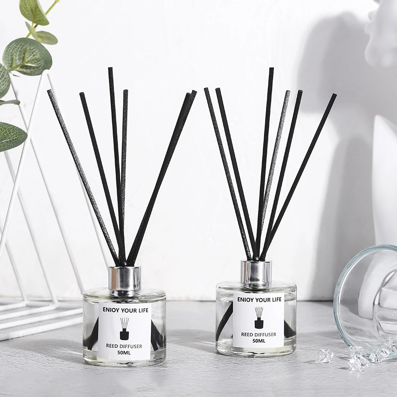 Flacon diffuseur roseau rond de 100 ml avec boîte  