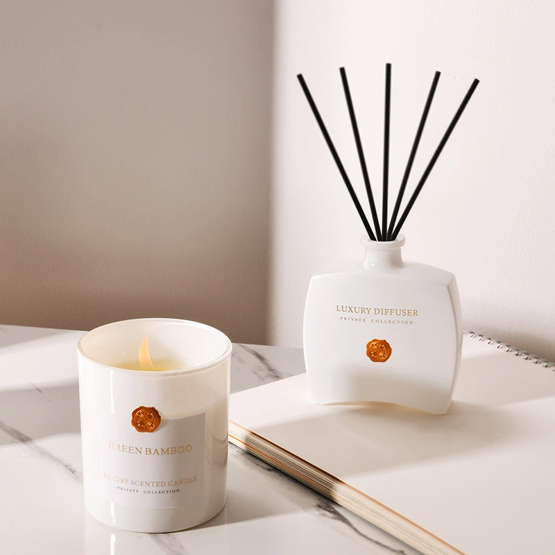 100ml Black White Glass Reed Diffuser Bottle Home Diffuser Bottle 