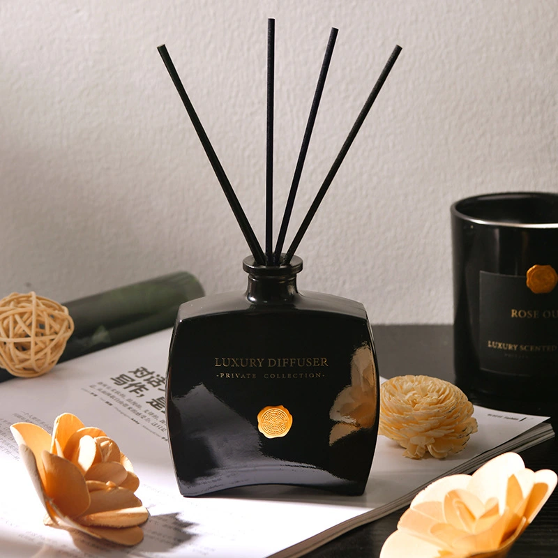 100ml Black White Glass Reed Diffuser Bottle Home Diffuser Bottle 