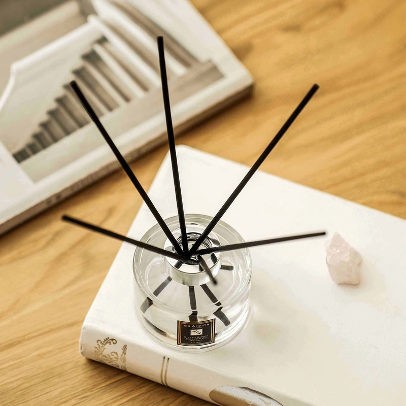 120 мл круглая стеклянная бутылка с тростниковым диффузором с широким горлышком, домашняя бутылка с диффузором  