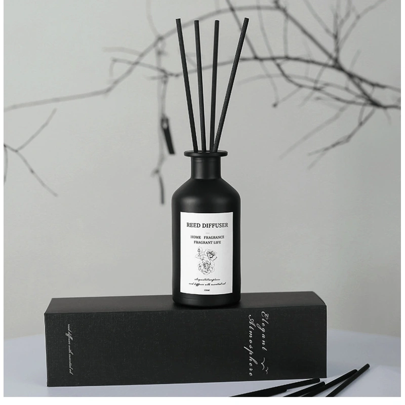 150ml Black Round Glass Reed Diffuser Bottle Home Diffuser Bottle 