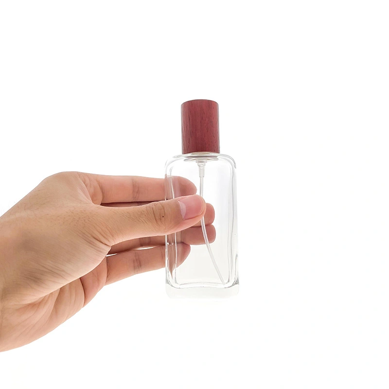 botella de perfume nueva stock 50ml 100ml con tapa de madera