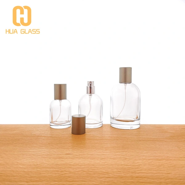 30 مل 50 مل 100 مل اسطوانة زجاجية مستديرة زجاجة عطر فارغة