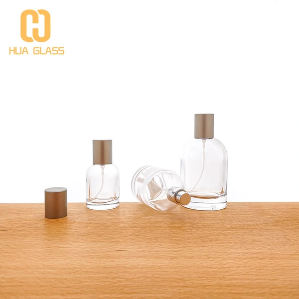 30 مل 50 مل 100 مل اسطوانة زجاجية مستديرة زجاجة عطر فارغة