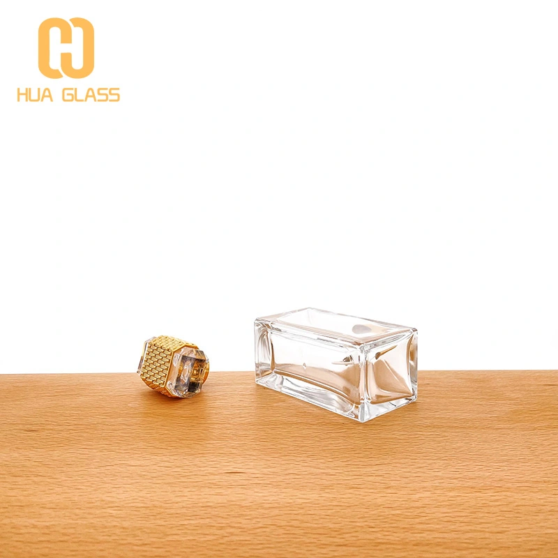 Square 100ml Perfume Bottle With Luxury Cap 