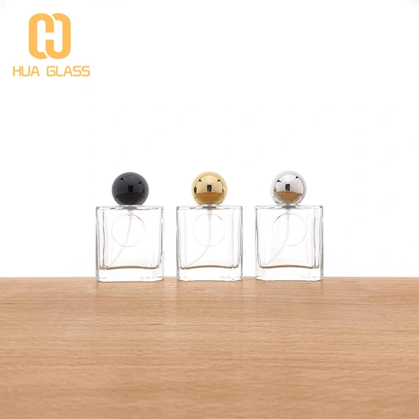 Botella de perfume nueva de 50 ml con tapa de bola