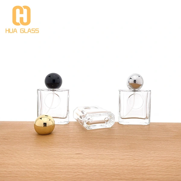 Botella de perfume nueva de 50 ml con tapa de bola