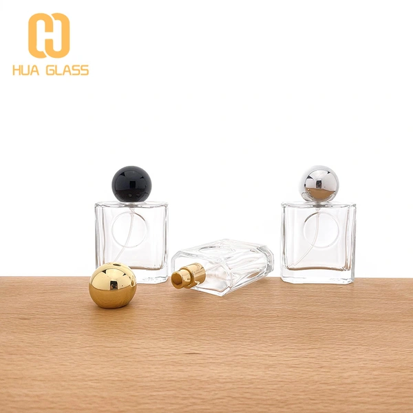 Botella de perfume nueva de 50 ml con tapa de bola