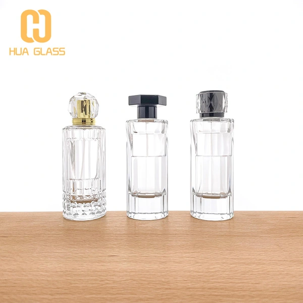 Botella de perfume cilíndrica nueva de 100 ml