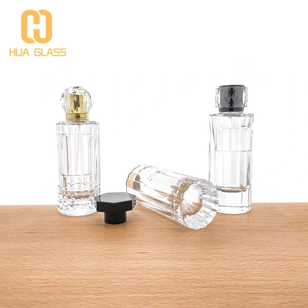 Botella de perfume cilíndrica nueva de 100 ml