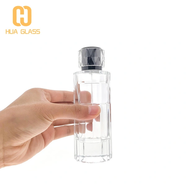 Botella de perfume cilíndrica nueva de 100 ml