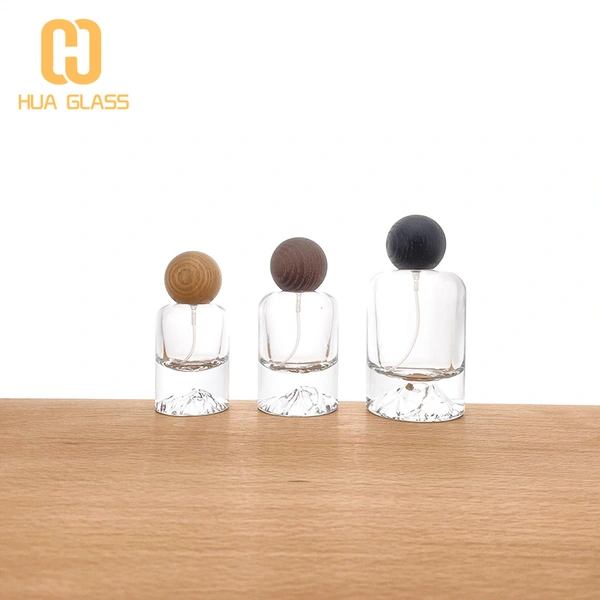 Flacon de parfum 30 ml 50 ml 100 ml avec bouchon à bille en bois