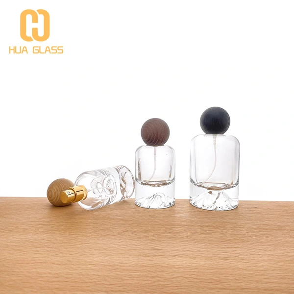 Flacon de parfum 30 ml 50 ml 100 ml avec bouchon à bille en bois